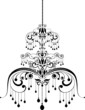 black chandelier