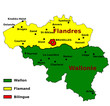Carte de langues en Belgique