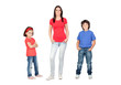 Single mother with children