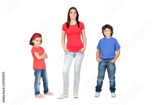 Photo: Single mother with children Single mother with children