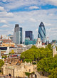 View on city of London