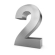 Photo : Chiffre 2 argent
