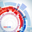 Abstract background with red and blue colors