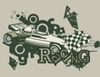 Grunge Automotive Background Grunge Automotive Background