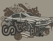 Grunge Automotive Background Grunge Automotive Background