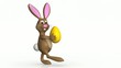 schleichender Osterhase mit Ei