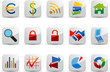 a set of 15 finance and banking icons