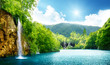 waterfall in deep forest