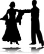 dance silhouette 4 - vector dance silhouette 4 - vector