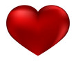 isolated red heart on a white background isolated red heart on a white background