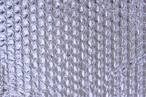 Photo: Background - Close-up of Silver Foil Bubble Background - Close-up of Silver Foil Bubble