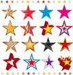 Vector: Set of stars Set of stars