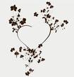 Heart with orchids Heart with orchids