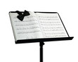 Bow tie on music stand