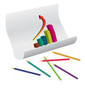 The graph on the paper and pencils The graph on the paper and pencils