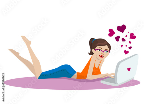 Vector: love chat love chat