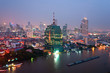 Bangkok skyline.