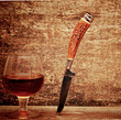 knife and cognac