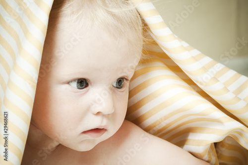 Photo: bright picture of adorable baby bright picture of adorable baby