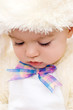 Pretty caucasian baby portrait