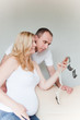 Photo: happy pregnant couple happy pregnant couple