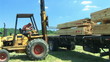 Forklift Unloading Construction Lumber 02
