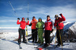 Friends at the ski resort Friends at the ski resort