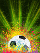 Photo en ligne au meilleur prix Soccer background with copyspace. EPS 8