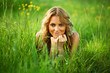 Photo: blonde on grass blonde on grass
