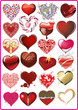 Beautiful collection of hearts
