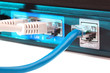 Internet router close up