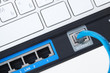 Network router and keyboard