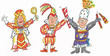 Illustration: dreigestirn,karneval dreigestirn,karneval