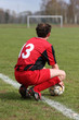 einsamer Fußballer