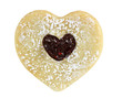 delicious butter cookie on a white background