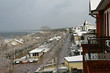 snow at the beach