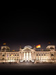 German Parliament at night