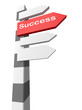Conceptual image of signpost isolated