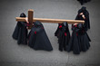 Nazarenos carrying the Holy Cross in Holy Week. Valladolid