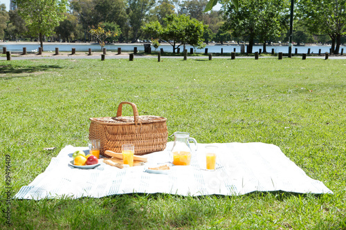 Photo: Picnic in a park Picnic in a park