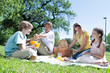 Photo: Family eating a lunch Family eating a lunch