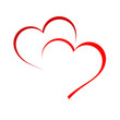 Logo two hearts # Vector Logo two hearts # Vector