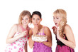 Party with three girls Party with three girls