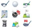 Vector golf icon set Vector golf icon set