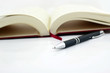 pen and notebook