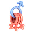Adultery or a polygamy 3d concept