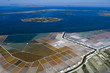Marsala,  aerial wiew of saltwork, Trapani, Sicily, Italy