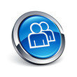 icône bouton internet contact personnage groupe