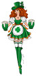 Beautiful leprechaun girl