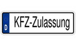 Autokennzeichen KFZ-Zulassung
